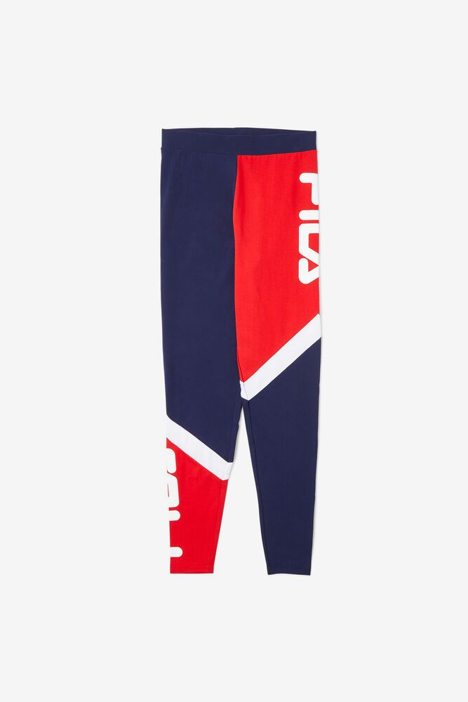 Fila Legging Womens Navy/Red/White - Sia High Rise - Philippines 7628051-DR